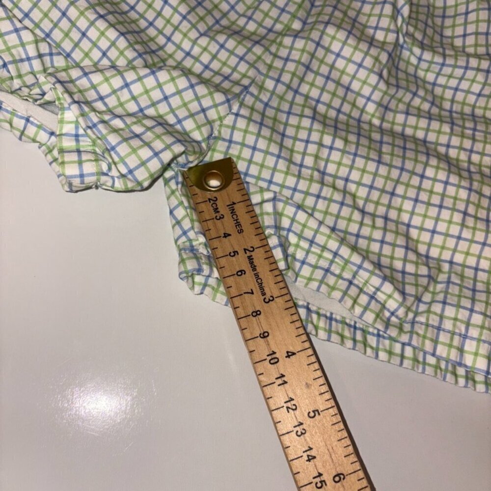 Cecil and Lou Blue Green White Plaid Shorts size 7 - Picture 6 of 6